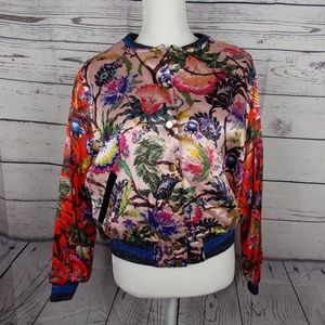 H&M Sz 14 Colorful Baseball Jacket